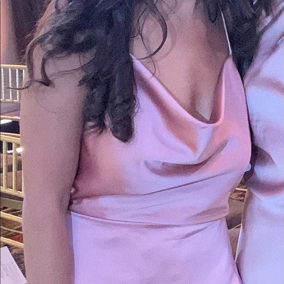 Dressy diamond Cowlneck Sleeveless Maxi Dress - Picture 4 of 5